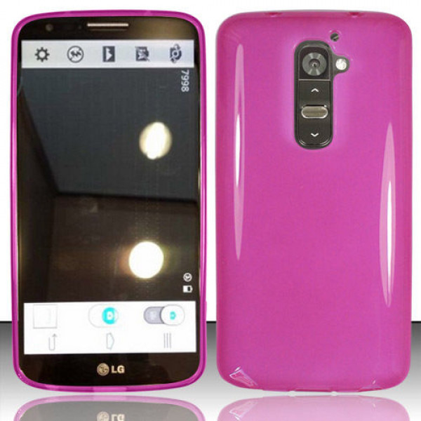 Wholesale LG Optimus G2 TPU Gel Case (Hot Pink)